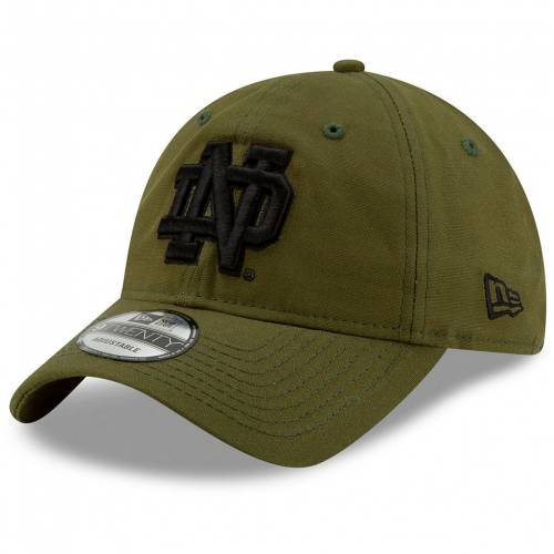 New Era エラ オリーブ 緑 グリーン ニューエラ ノートルダム ファイティングアイリッシュ メンズ Green Olive Platoon 9twenty Adjustable Hat Ntd Salon Raquet De