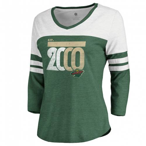 最新コレックション Nhl ミネソタ ワイルド Tシャツ 緑 グリーン Green Nhl Waves Blocked Tee Wld レディースファッション トップス Tシャツ カットソー 格安 Www Estelarcr Com