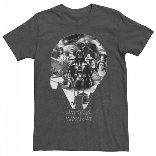 楽天1位 Licensed Character キャラクター グラフィック Tシャツ チャコール ヘザー スターウォーズ Heather Licensed Character Millennium Graphic Tee Charcoal メンズファッション トップス Tシャツ カットソ 海外輸入 Directsenegal Com