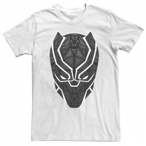 Sale 60 Off Licensed Character キャラクター 黒色 ブラック Tシャツ 白色 ホワイト Licensed Character Marvel Black Panther Geometric Mask Tee White メンズファッション トップス Tシャツ カットソー スニケス 21a W新作 送料無料