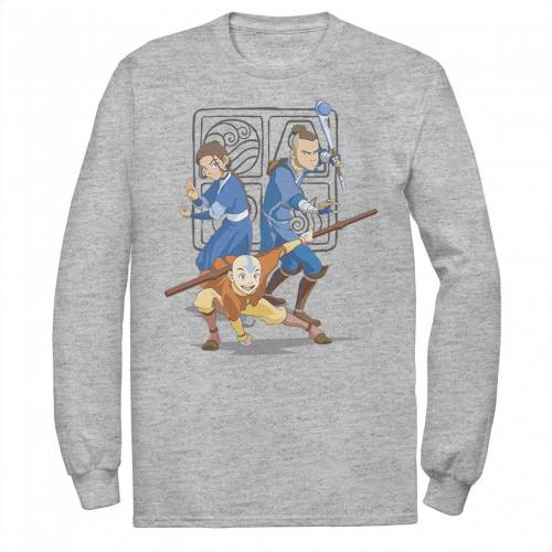 ニコロデオン スリーブ グラフィック Tシャツ 長袖 【 NICKELODEON AVATAR THE LAST AIRBENDER MAIN CAST GROUP SHOT SYMBOL LONG SLEEVE GRAPHIC TEE / 】 メンズファッション トップス カットソー|スニケス