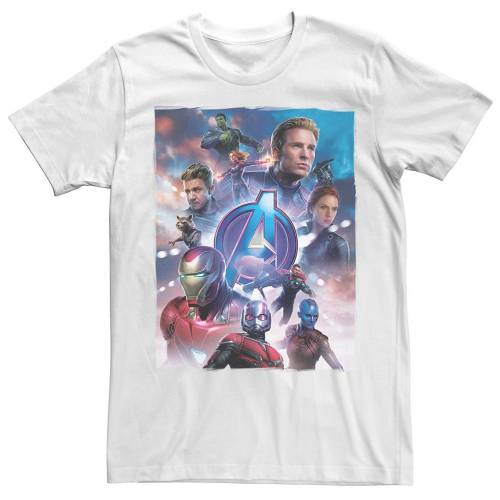 超激安 Licensed Character キャラクター メンズ Tシャツ 白色 ホワイト Licensed Character Mens Teen Guys Avengers Basic Poster Tee White メンズファッション トップス Tシャツ カットソー スニケス 肌触りがいい Aqsasport Org