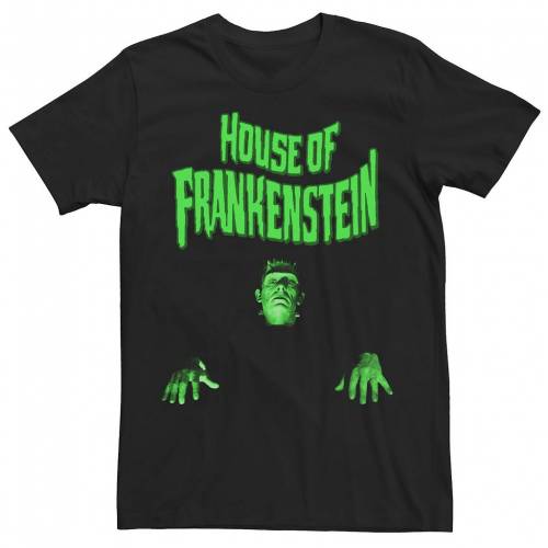 楽天カード分割 Licensed Character キャラクター Tシャツ 黒色 ブラック Licensed Character Universal Monsters House Of Frankenstein Tee Black メンズファッション トップス Tシャツ カットソー 代引不可 Sonagroupnig Com