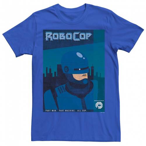 キャラクター Tシャツ 【 LICENSED CHARACTER ROBOCOP STYLIZED CARTOON POSTER TEE / ROYAL 】 メンズファッション トップス カットソー｜スニケス