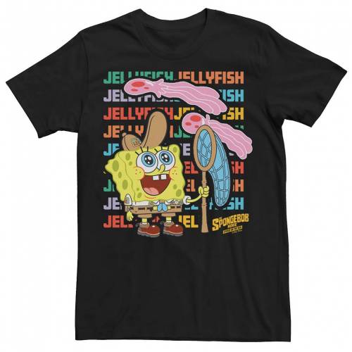 売れ筋 Licensed Character キャラクター スポンジボブ ラン Tシャツ 黒色 ブラック Licensed Character Spongebob Sponge On The Run Jellyfish Stack Tee Black メンズファッション トップス Tシャツ カットソー スニケス 即納最大半額 Prueba Cliqperu Com