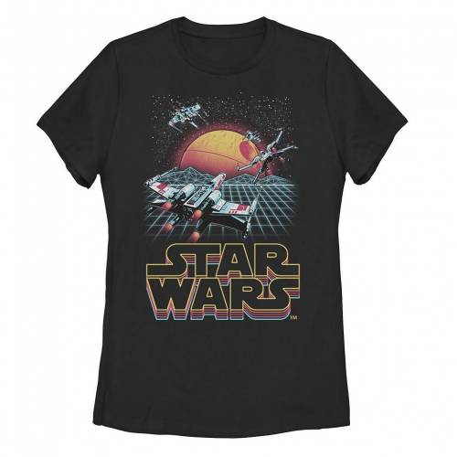 【★百貨店SALE★6/11夜夜中2時迄】プルオーバー 黒いこと 黒いこと スターウォーズ 【 STAR WARS RETRO X-WING GRID TEE / BLACK 】 キッズ もの言う花 マタニティ トップス カットソー