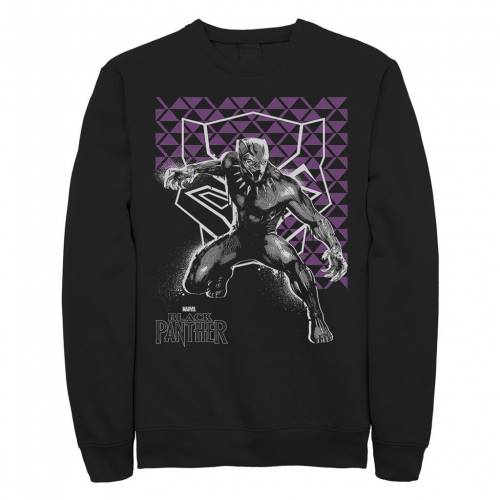 Licensed Character キャラクター 黒色 ブラック スタンス スウェットシャツ トレーナー ジュニア キッズ Licensed Character Marvel Black Panther Stance Sweatshirt Bouncesociety Com