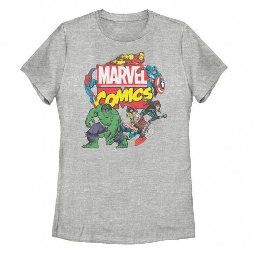 【★百貨店SALE★6/11夜夜中2時迄】マーベル 漫画雑誌 プルオーバー ギョリュウモドキ 【 MARVEL COMICS AVENGERS COLLAGE TEE / ATHLETIC HEATHER 】 キッズ もの言う花 マタニティ トップス カットソー