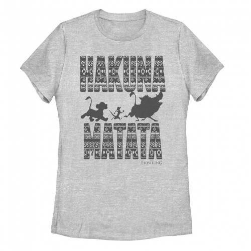 【★百貨店SALE★6/11夜夜中2時迄】文字記号 プルオーバー 【 LICENSED CHARACTER LION KING GEOMETRIC HAKUNA MATATA SILHOUETTE TEE / 】 キッズ もの言う花 マタニティ トップス カットソー