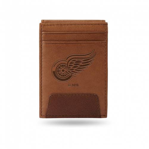 定番新品！！デトロイト ファッション アクセサリー ファッションブランド 赤  赤 レッド カジュアル EMBOSSED スリム 財布 レザー  チーム レッドウィングス メンズ  RED SLIM TEAM EMBOSSED LEATHER WALLET RDW  ：スニケス