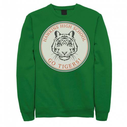 Licensed Character キャラクター ハイ タイガース ロゴ スウェットシャツ トレーナー メンズ Licensed Character Stranger Things Hawkins High School Go Tigers Logo Sweatshirt Kelly Christine Coppin Com