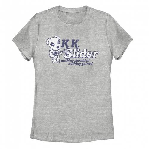 【★百貨店SALE★6/11夜夜中2時迄】文字記号 プルオーバー ギョリュウモドキ K.K. 【 LICENSED CHARACTER ANIMAL CROSSING SLIDER SHREDDED TEE / ATHLETIC HEATHER 】 キッズ もの言う花 マタニティ トップス カットソー