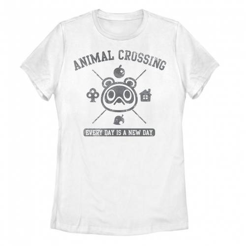 Licensed Character キャラクター Tシャツ 白色 ホワイト ジュニア キッズ Licensed Character Nintendo Animal Crossing Every Day Is A New Tee White Andapt Com