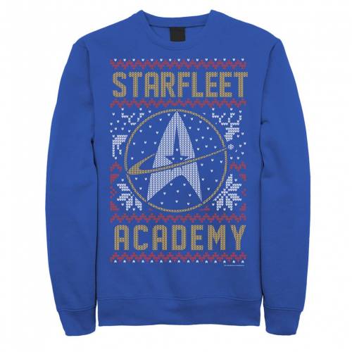 Licensed Character キャラクター スウェットシャツ トレーナー メンズ Licensed Character Star Trek Next Generation Starfleet Symbol Sweatshirt Royal Christine Coppin Com