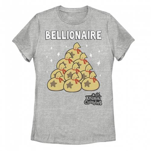 【★百貨店SALE★6/11夜夜中2時迄】文字記号 プルオーバー ギョリュウモドキ 【 LICENSED CHARACTER NINTENDO ANIMAL CROSSING BELLIONAIRE TEE / ATHLETIC HEATHER 】 キッズ もの言う花 マタニティ トップス カットソー