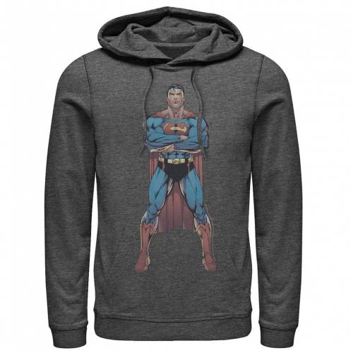 Dc Comics ディーシー コミックス パワー スタンス フーディー パーカー チャコール ヘザー メンズ Dc Power Heather Comics Superman Stance Comic Poster Hoodie Charcoal Andapt Com