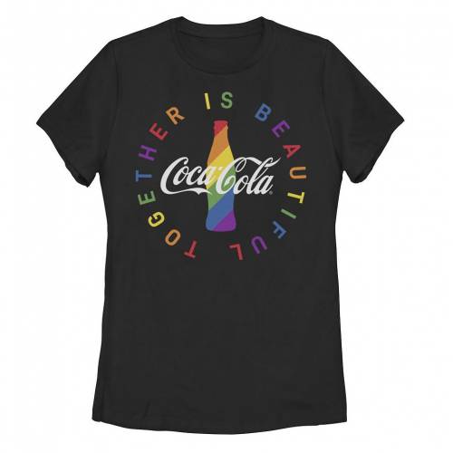 【★百貨店SALE★6/11夜夜中2時迄】文字記号 プルオーバー 黒いこと 黒いこと 【 LICENSED CHARACTER COCA-COLA PRIDE TOGETHER IS BEAUTIFUL TEE / BLACK 】 キッズ もの言う花 マタニティ トップス カットソー