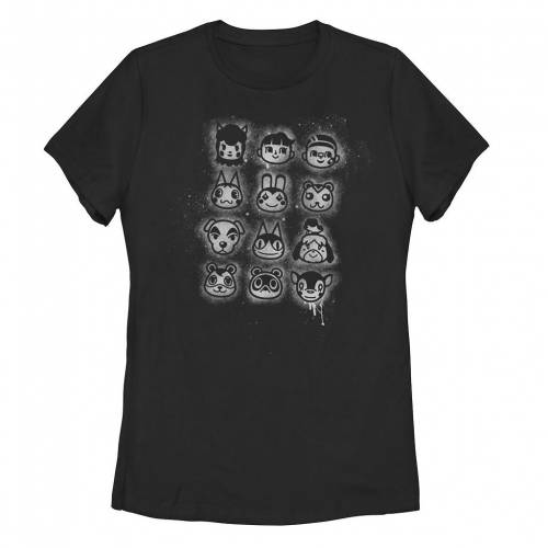 【★百貨店SALE★6/11夜夜中2時迄】文字記号 プルオーバー 【 LICENSED CHARACTER NINTENDO ANIMAL CROSSING SPRAY PAINTED GROUP SHOT TEE / 】 キッズ もの言う花 マタニティ トップス カットソー