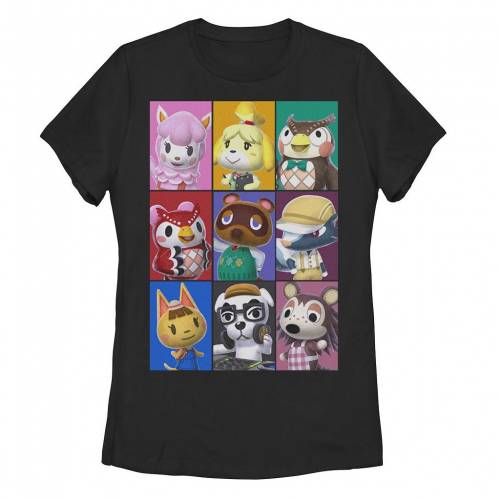 【★百貨店SALE★6/11夜夜中2時迄】文字記号 プルオーバー 【 LICENSED CHARACTER NINTENDO ANIMAL CROSSING TOWNS FOLK YEARBOOK PHOTO STYLE POSTER TEE / 】 キッズ もの言う花 マタニティ トップス カットソー
