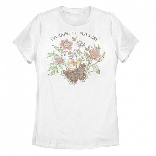 【★百貨店SALE★6/11夜夜中2時迄】グラフィック プルオーバー 白いこと 白いこと FLOWERS\u0026#34; 【 UNBRANDED NO RAIN BUTTERFLY GRAPHIC TEE / WHITE 】 キッズ もの言う花 マタニティ トップス カットソー