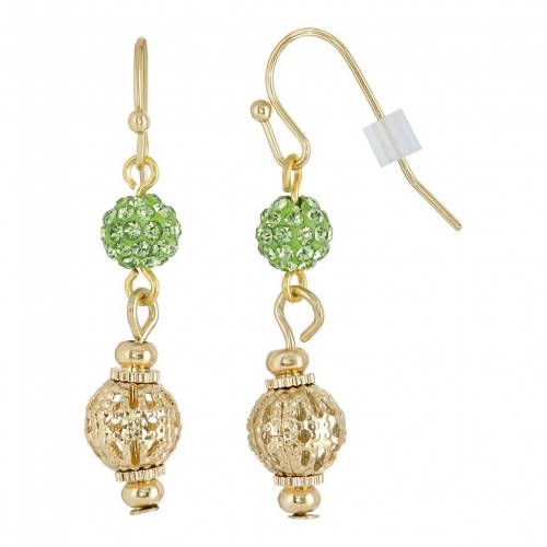 ピンク イヤリング 【 1928 PINK FIREBALL AND FILIGREE DROP EARRINGS / 】 ジュエリー アクセサリー レディースジュエリー｜スニケス