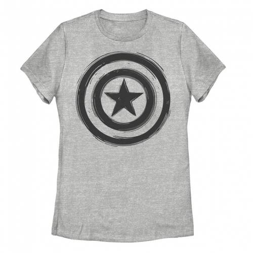Licensed Character キャラクター ロゴ Tシャツ ヘザー ジュニア キッズ Heather Licensed Character Marvel Woodcut Captain America Logo Tee Athletic Bouncesociety Com