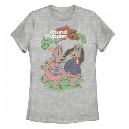【★百貨店SALE★6/11夜夜中2時迄】文字記号 グラフィック プルオーバー ギョリュウモドキ 【 LICENSED CHARACTER POUND PUPPIES PUPPY COUPLE GRAPHIC TEE / ATHLETIC HEATHER 】 キッズ もの言う花 マタニティ トップス カットソー