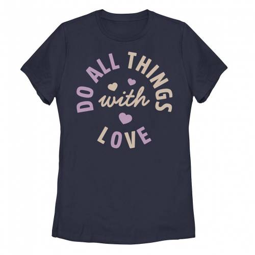 【★百貨店SALE★6/11夜夜中2時迄】プルオーバー 紺色 米国海軍 【 UNBRANDED DO ALL THINGS WITH LOVE HEARTS TEE / NAVY 】 キッズ もの言う花 マタニティ トップス カットソー
