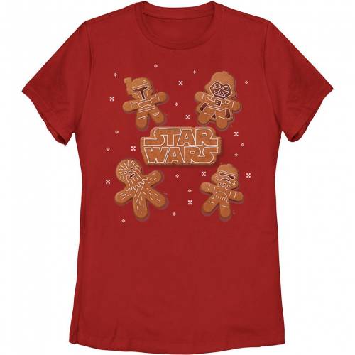 クルー グラフィック Tシャツ 赤 レッド スターウォーズ 【 STAR WARS GINGERBREAD CREW GRAPHIC TEE / RED 】 キッズ ベビー マタニティ トップス カットソー