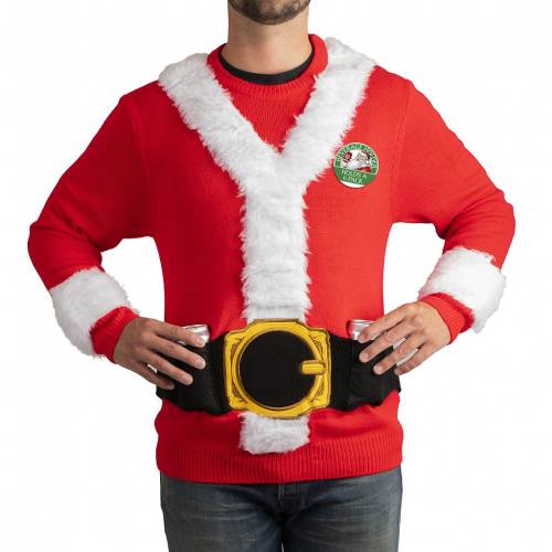 Licensed Character キャラクター クリスマス トレーナー 赤 レッド メンズ Red Licensed Character Santa Christmas Sweater Christine Coppin Com