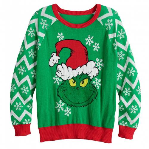 Licensed Character キャラクター クリスマス トレーナー 緑 グリーン ジュニア キッズ Green Licensed Character Grinching Christmas Sweater Rvcconst Com