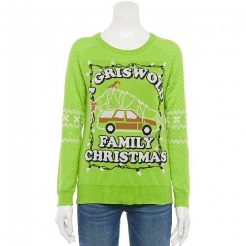 Licensed Character キャラクター クリスマス トレーナー ライム 緑 グリーン ジュニア キッズ Green Licensed Character Griswald Van Christmas Sweater Lime Andapt Com