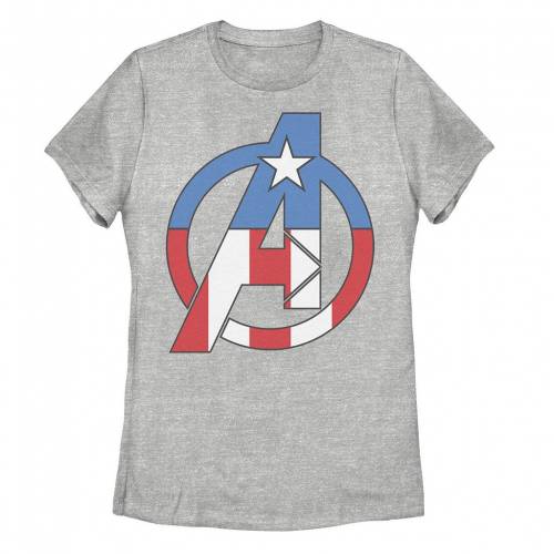 Licensed Character キャラクター ロゴ グラフィック Tシャツ ヘザー ジュニア キッズ Heather Licensed Character Marvel Avengers Captain America Logo Graphic Tee Athletic Redefiningrefuge Org