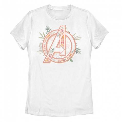 Licensed Character キャラクター ロゴ グラフィック Tシャツ 白色 ホワイト ジュニア キッズ Licensed Character Marvel Avengers Soft Floral Logo Graphic Tee White Andapt Com