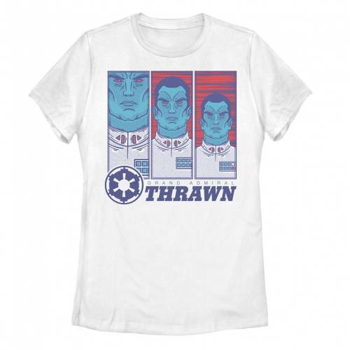 カジュアル Tシャツ Thrawn ホワイト アドミラル キャラクター スターウォーズ ファッションブランド ファッション 白色 ジュニア キッズ Licensed Character Admiral Thrawn Tee White