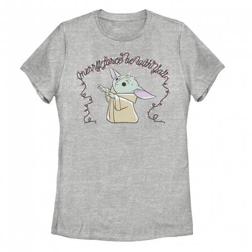 キャラクター クリスマス Tシャツ ヘザー スターウォーズ 【 LICENSED CHARACTER STAR WARS THE MANDALORIAN CHRISTMAS TEE / ATHLETIC HEATHER 】 キッズ ベビー マタニティ トップス カットソー