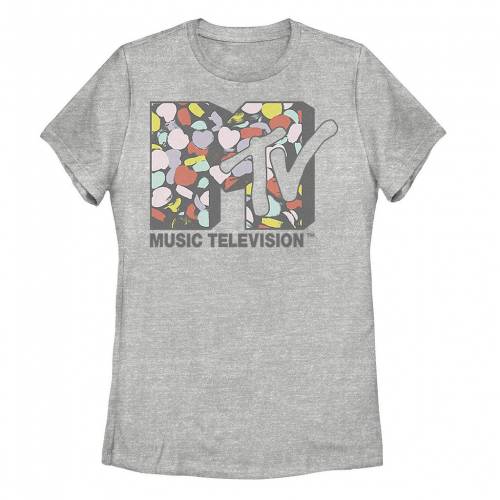 【★百貨店SALE★6/11夜夜中2時迄】文字記号 ロゴタイプ プルオーバー ギョリュウモドキ 【 LICENSED CHARACTER MTV MUSIC TELEVISION CONFETTI HEARTS LOGO TEE / ATHLETIC HEATHER 】 キッズ もの言う花 マタニティ トップス カットソー