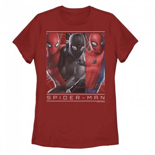 【★百貨店SALE★6/11夜夜中2時迄】文字記号 プルオーバー 赤 赤いこと 【 LICENSED CHARACTER MARVEL SPIDER-MAN FAR FROM HOME PORTRAIT PANELS TEE / RED 】 キッズ もの言う花 マタニティ トップス カットソー