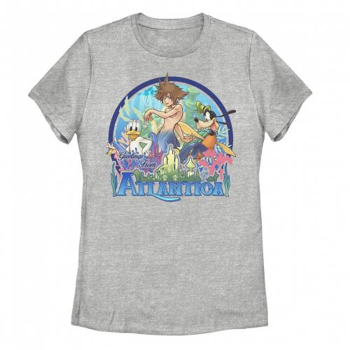 キャラクター グラフィック Tシャツ ヘザー 【 LICENSED CHARACTER KINGDOM HEARTS ATLANTICA WORLD GRAPHIC TEE / ATHLETIC HEATHER 】 キッズ ベビー マタニティ トップス カットソー画像