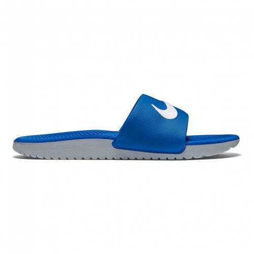 ナイキ Nike サンダル 青色 ブルー 灰色 グレー グレイ Kids Gray Nike Kawa Slide Sandals Blue Bluewaterwells Com