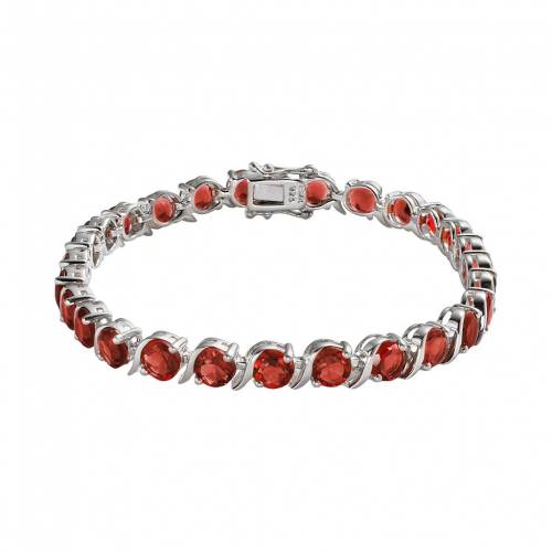 銀色 シルバー ブレスレット 赤 レッド 【 UNBRANDED STERLING SILVER GARNET BRACELET / RED 】 ジュエリー アクセサリー レディースジュエリー｜スニケス
