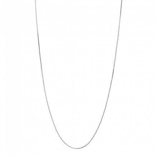 銀色 シルバー ボックス ネックレス 灰色 グレー IN. 【 PRIMROSE STERLING SILVER BOX CHAIN NECKLACE - 18 / GREY 】 ジュエリー アクセサリー レディースジュエリー ペンダント
