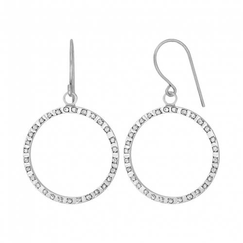 ダイヤモンド ゴールド フープ イヤリング 【 UNBRANDED DIAMOND FASCINATION 14K GOLD ACCENT HOOP DROP EARRINGS / 】 ジュエリー アクセサリー レディースジュエリー｜スニケス 67,925円