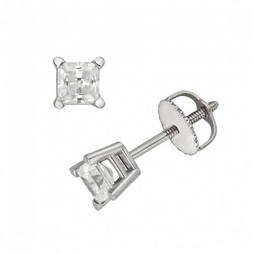 白色 ホワイト ゴールド ダイヤモンド イヤリング 2CT. T.W. 【 UNBRANDED 18K WHITE GOLD 1/2-CT. IDEAL-CUT IGL CERTIFIED DIAMOND STUD EARRINGS / 】 ジュエリー アクセサリー レディースジュエリー
