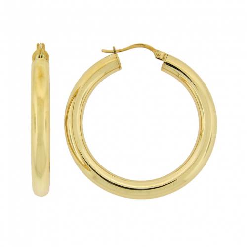 ステンレス 銀色 スチール フープ イヤリング 【 LYNX STAINLESS STEEL GOLD-TONE HOOP EARRINGS / MULTI NONE 】 ジュエリー アクセサリー レディースジュエリー