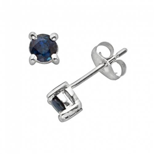 コレクション 白色 ホワイト ゴールド イヤリング 青色 ブルー 【 THE REGAL COLLECTION 14K WHITE GOLD GENUINE SAPPHIRE STUD EARRINGS / BLUE 】 ジュエリー アクセサリー レディースジュエリー｜スニケス