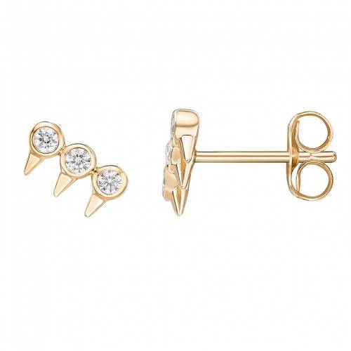 ゴールド ダイヤモンド イヤリング T.W. 【 GEMMINDED 10K GOLD 1/6 CARAT DIAMOND STUD EARRINGS / 】 ジュエリー アクセサリー レディースジュエリー|スニケス