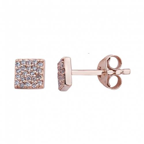 ゴールド ダイヤモンド イヤリング T.W. 【 UNBRANDED 10K GOLD 1/8 CARAT DIAMOND SQUARE EARRINGS / 】 ジュエリー アクセサリー レディースジュエリー|スニケス