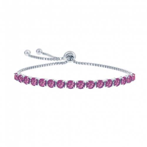銀色 シルバー ピンク ブレスレット 【 UNBRANDED STERLING SILVER PINK GEMSTONE BRACELET / 】 ジュエリー アクセサリー レディースジュエリー|スニケス