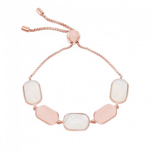 ローズ ゴールド 銀色 シルバー ブレスレット 【 UNBRANDED 14K ROSE GOLD OVER SILVER MOTHER-OF-PEARL BRACELET / ROSE TONE 】 ジュエリー アクセサリー レディースジュエリー|スニケス